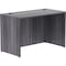 Lorell Desk Shell, Rectangular, 48"x24"x29-1/2", Weathered Charcoal LLR69549 - alternate 2